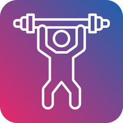 Weight Lifting Icon Style