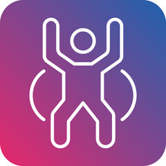 Jumping Jack Icon Style