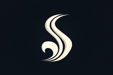 Obraz premium Minimalistic vector logo representing a SaSS application, with a modern and simple design.