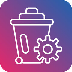 Obraz premium Waste Management Icon Style