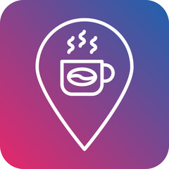 Cafe Location Icon Style