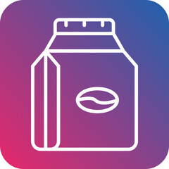 Coffee Bag Icon Style