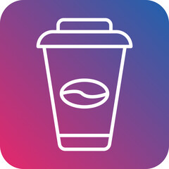 Coffee Cups Icon Style