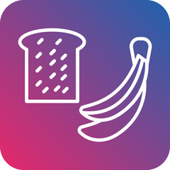 Banana Bread Icon Style