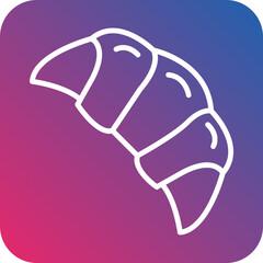 Croissant Icon Style