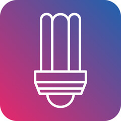 Cfl Compact Bulb Icon Style