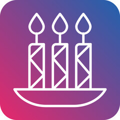 Candle Icon Style