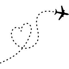 Airplane Route Icon