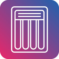 Beach Mattress Icon Style