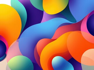 Organic Shapes Abstract Background Pattern Design