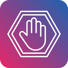 Stop Sign Icon Style