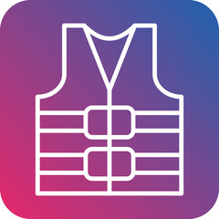 Life Vest Icon Style
