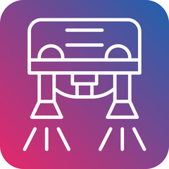 Flyboarding Icon Style