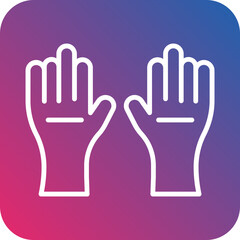 Protective Gloves Icon Style