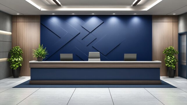 A professional and modern Facebook page photo for an accounting firm. The design features the company name in sleek, bold typography at the center. The background is a gradient of deep blue and gray, 