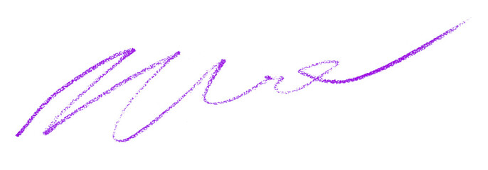 purple pencil strokes isolated on transparent background