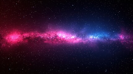 Fototapeta premium Breathtaking colorful galaxy with glimmering stars, vivid nebulas, and cosmic wonders