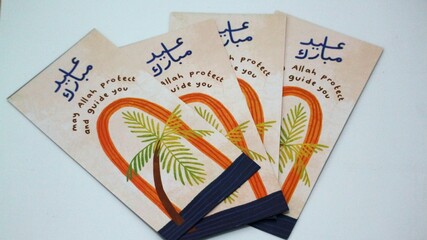 THR or Angpao envelopes or envelopes containing money to be given to children or families