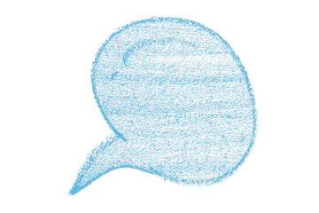 Separate light blue speech bubbles on transparent background.