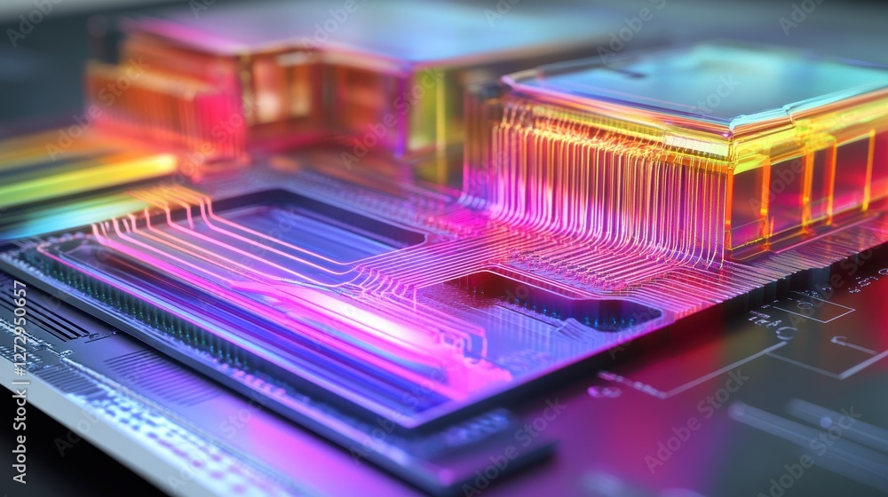 Poster visualizing ram thermal dissipation advanced cooling concepts in gigapixel technology
