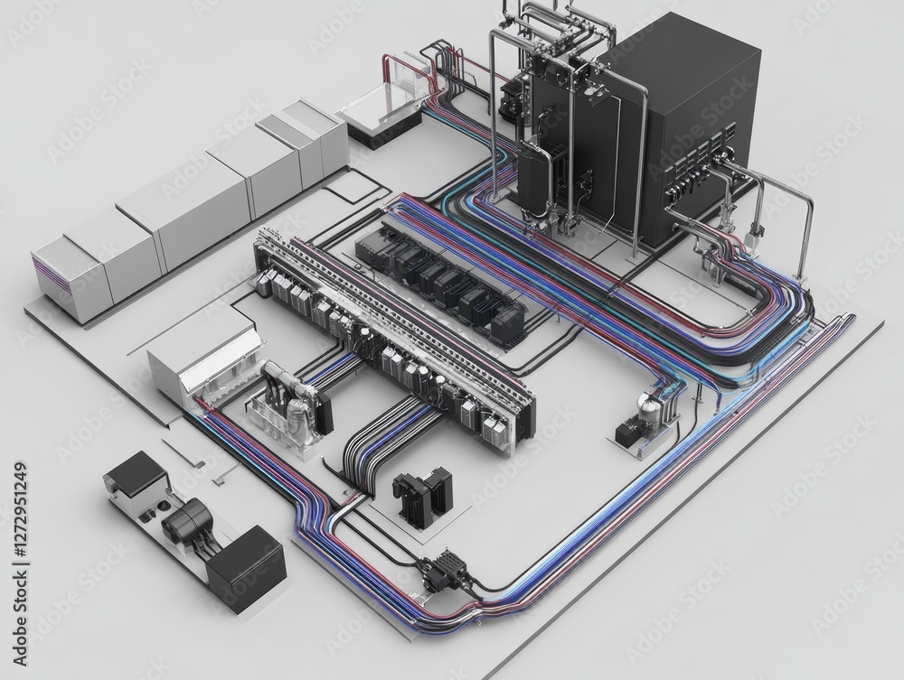 Poster optimizing system power distribution diagrams for high fidelity analysis in industrial environments