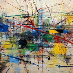 Abstract Expressionism Splatter Paint ConceptArt
