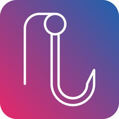 Fish Hook Icon Style
