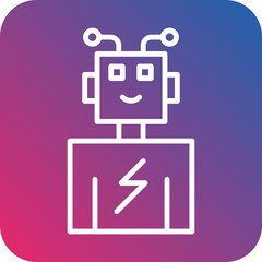 Robot Battery Icon Style