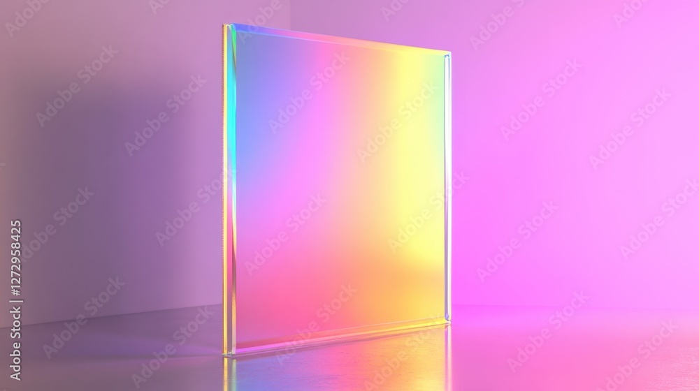 Canvas Prints colorful abstract background with holographic reflection and light