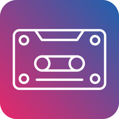 Obraz premium Cassette Icon Style