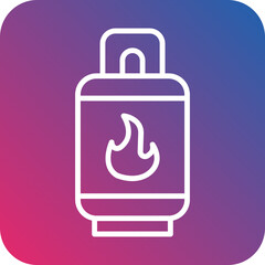 Fototapeta premium Gas Icon Style