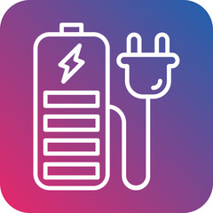 Recharge Battery Icon Style