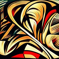 Cubism Geometric Patterns Abstract Overlays