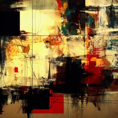 Abstract Expressionism Colorful Chaos Backgrounds