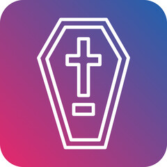 Obraz premium Coffin Icon Style