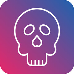 Cute Skull Icon Style