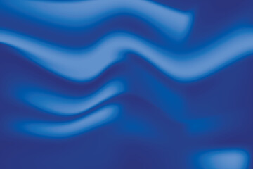 Silk blue background. Abstract vector pattern with copy space. Liquid wave texture, smooth drapery wallpaper. Wedding fabric, satin. Wavy design for banner, card, postcard, backdrop.