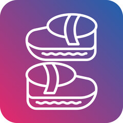 Baby Girl Shoes Icon Style