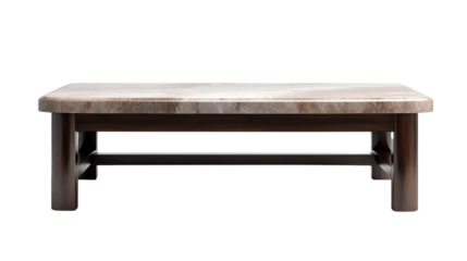 Elegant wooden coffee table with a smooth surface and sturdy construction, ideal for modern living spaces.