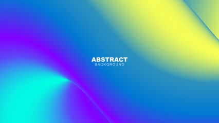 Colorful Abstract Gradient Background with Smooth Wavy Color Flow, Vibrant Gradient Colors, vector illustration	