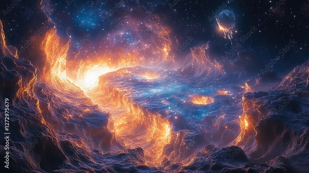 Poster journey into the depths of the universe with ultra detail hd backgrounds that unveil the awe inspiri