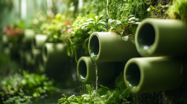 Hydroponic planting technique with a paralon pipe arrangement