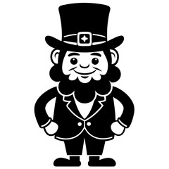 st Patrick's day leprechaun vector illustration