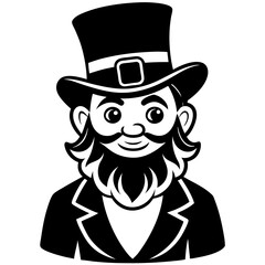 st Patrick's day leprechaun vector illustration