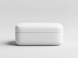 3d minimalist teacher's chalk box studio setting product photography clean design front view educational concept