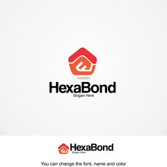 HexaBond Logo Template Design Vector