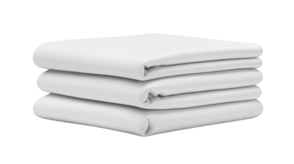 Stack of crisp white sheets, perfect for a comfortable and restful sleep clean