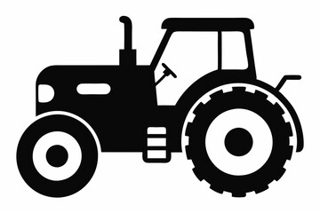 Vintage Tractor Silhouette Art