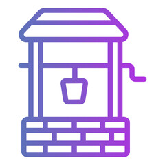 water well Gradient icon