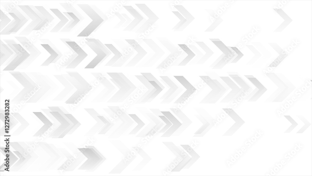 Canvas Prints technology abstract background with grey white arrows